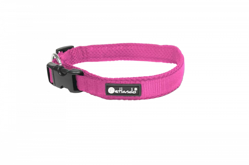 Mesh Halsband M fuchsia